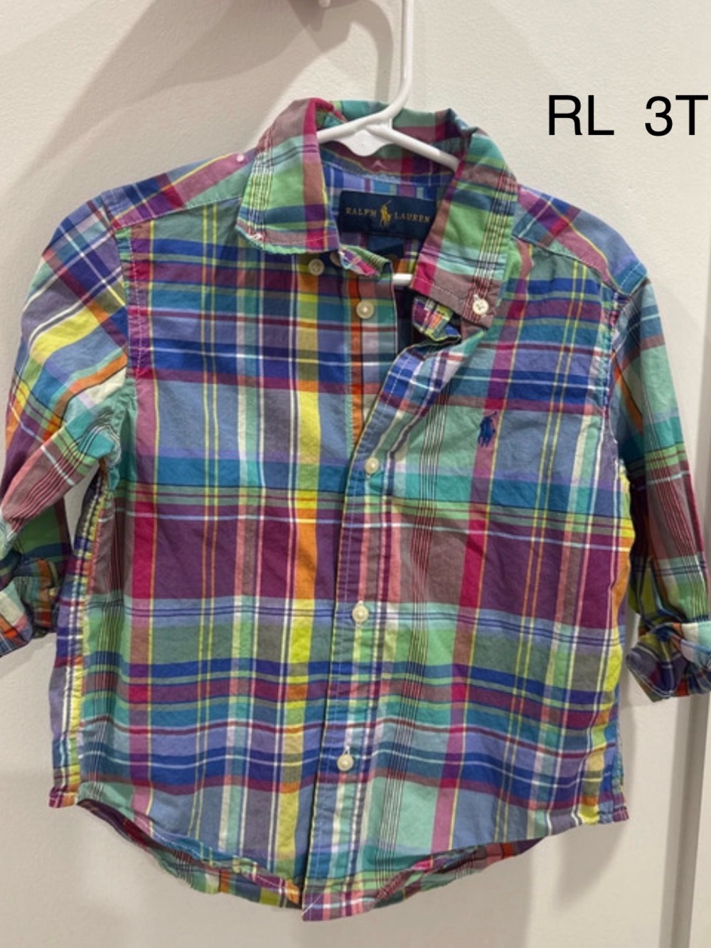 Ralph Lauren Bright Multi-Color Plaid Button-Down Shirt